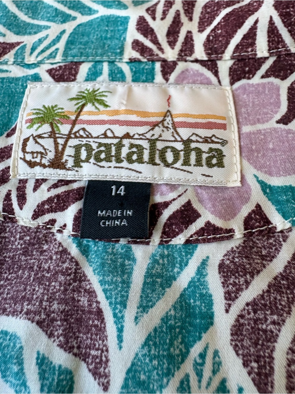 Patagonia Women's Lightweight Pataloha Shirt Sz 14 - Picture 3 of 7